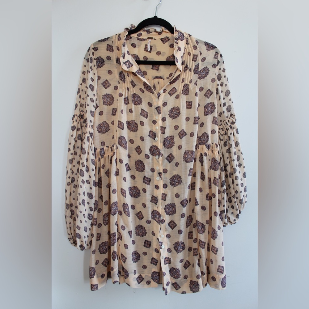 sheer free people tunic dress